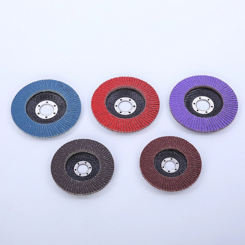 4′ ′ 100mm Grit 60 Flap Disc for Metal Stainless Steel with Aluminum Oxide Zirconia Ceramic