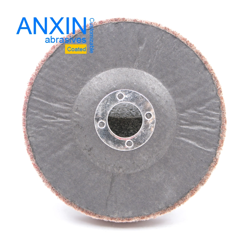 Customized 115X22mm Aluminum Oxide Unitized Flap Disc with Abrasives Machine for Grinding Metal Stainless Steel Wood